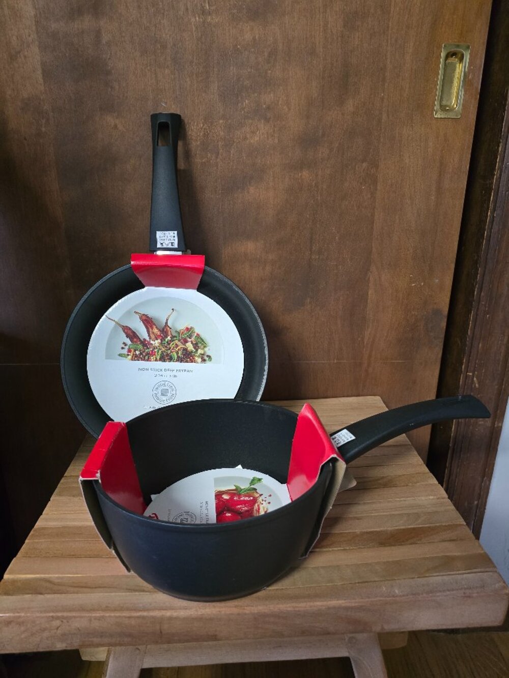 Made in Italy Fissler 9"non stick fry pan and 2.43 quart saucepan NWT